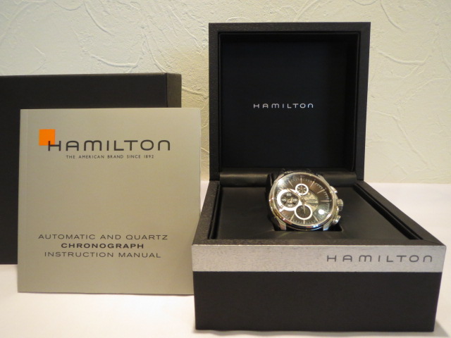 ハミルトン時計　ジャズマスターオープンシークレット　クロノグラフ
