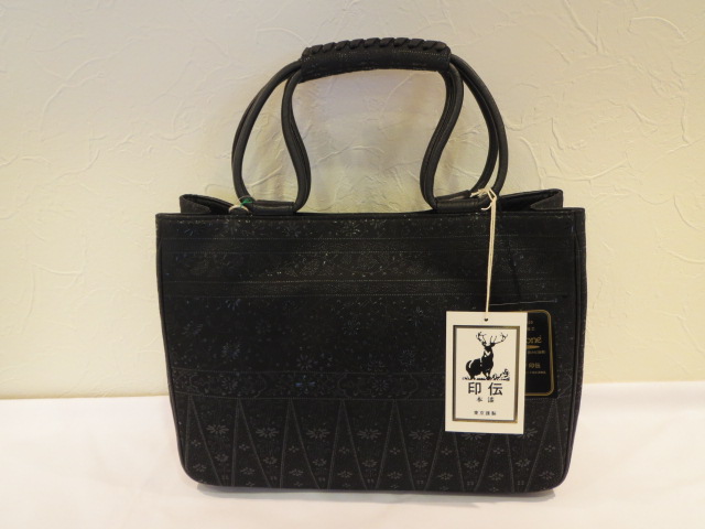 印伝　本漆和装バッグ