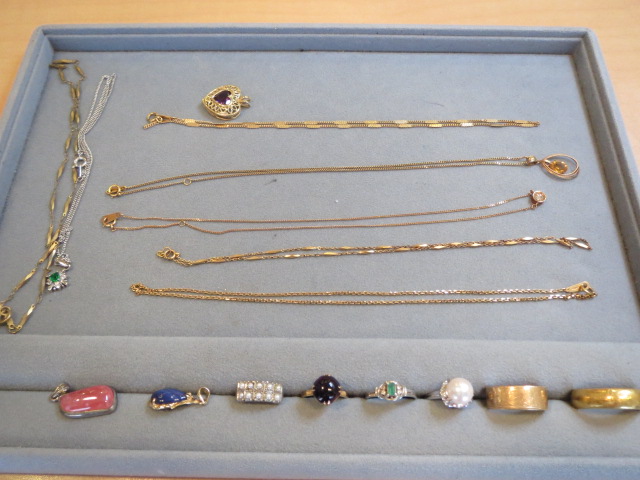 １８金南洋真珠ペンダント　ダイヤペンダント　ネックレス　ピアス　ブレスレット　リングを買取させて頂きました