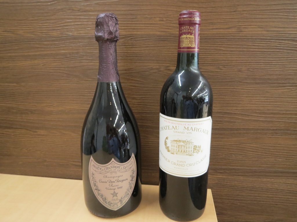 スパークリンングワイン　ドンペリニオンロゼ　1992　ワイン　シャトーマルゴー1988　